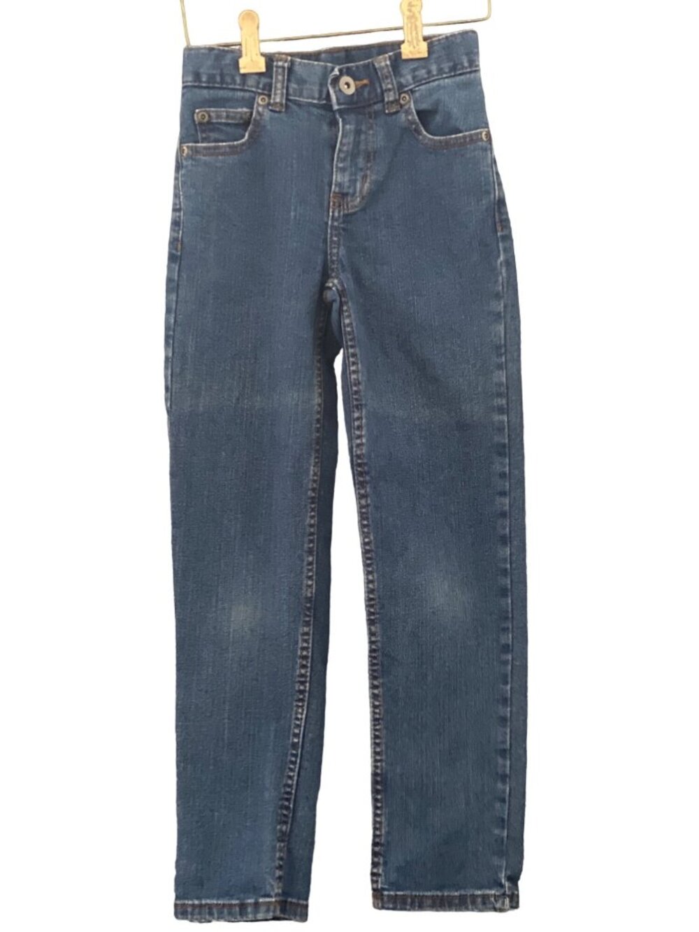 Denim Jeans 5 Pocket Straight Leg Girls Faded Glory   8S 8 slim school casual